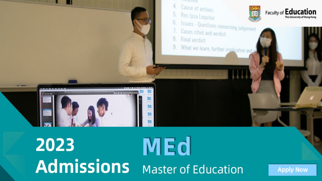Master of Education (MEd) - Application still open for particular specialisms