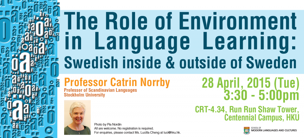 The Role of Environment in Language Learning: Swedish inside and outside of Sweden  