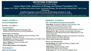 Keystone Symposium 2019 - Cancer Stem Cells: Advances in Biology and Clinical Translation (T2)