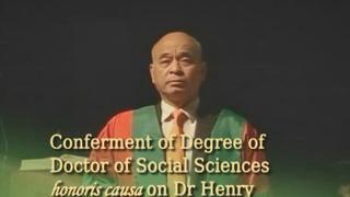 187th Congregation (2012) - Citation on Dr Henry CHENG Kar-shun