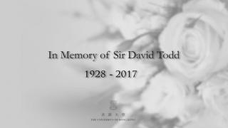 In memory of Sir David Todd