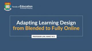 Prof Law on changing a blended course to fully online