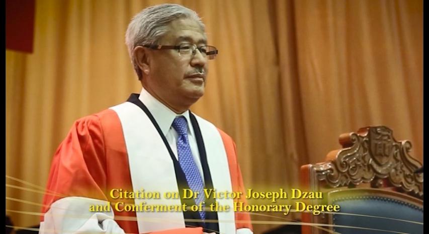 Conferment of the Honorary Degree upon Dr Victor Joseph DZAU 