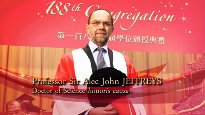  Conferment of the Honorary Degree upon Professor Sir Alec John JEFFREYS