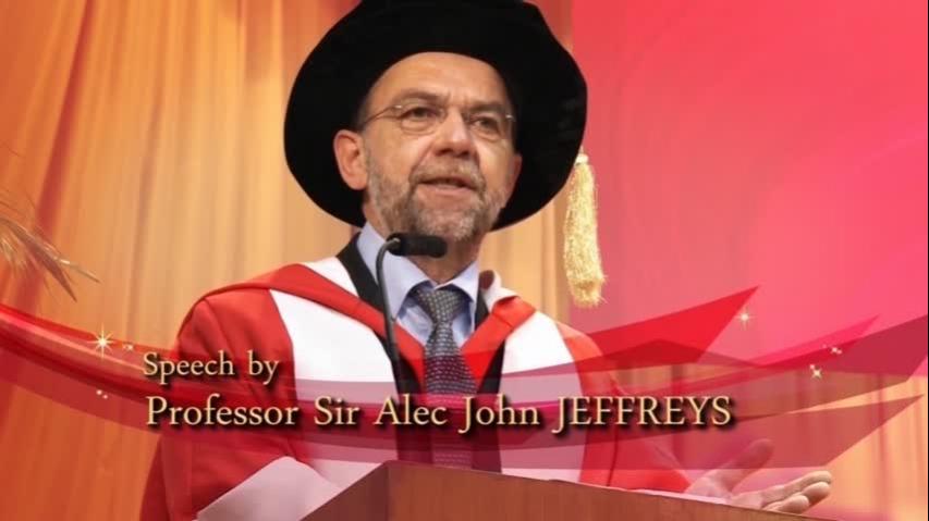 Speech by Professor Sir Alec John JEFFREYS and Closing of the Congregation