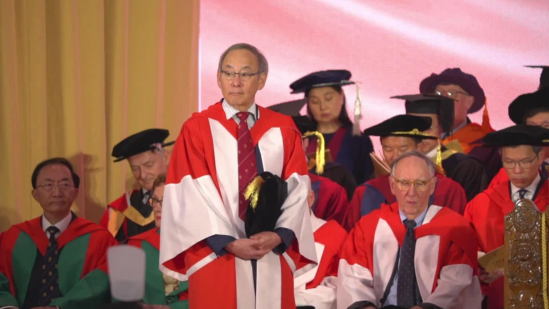 Conferment of Honorary Degree upon Professor Steven CHU