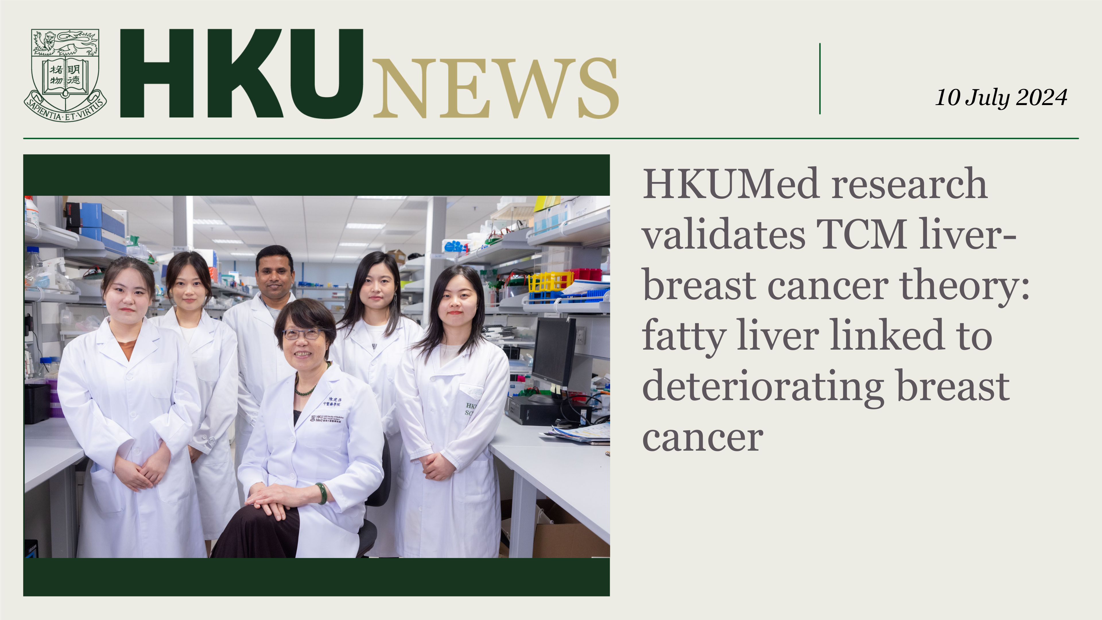 HKUMed research validates TCM liver-breast cancer theory