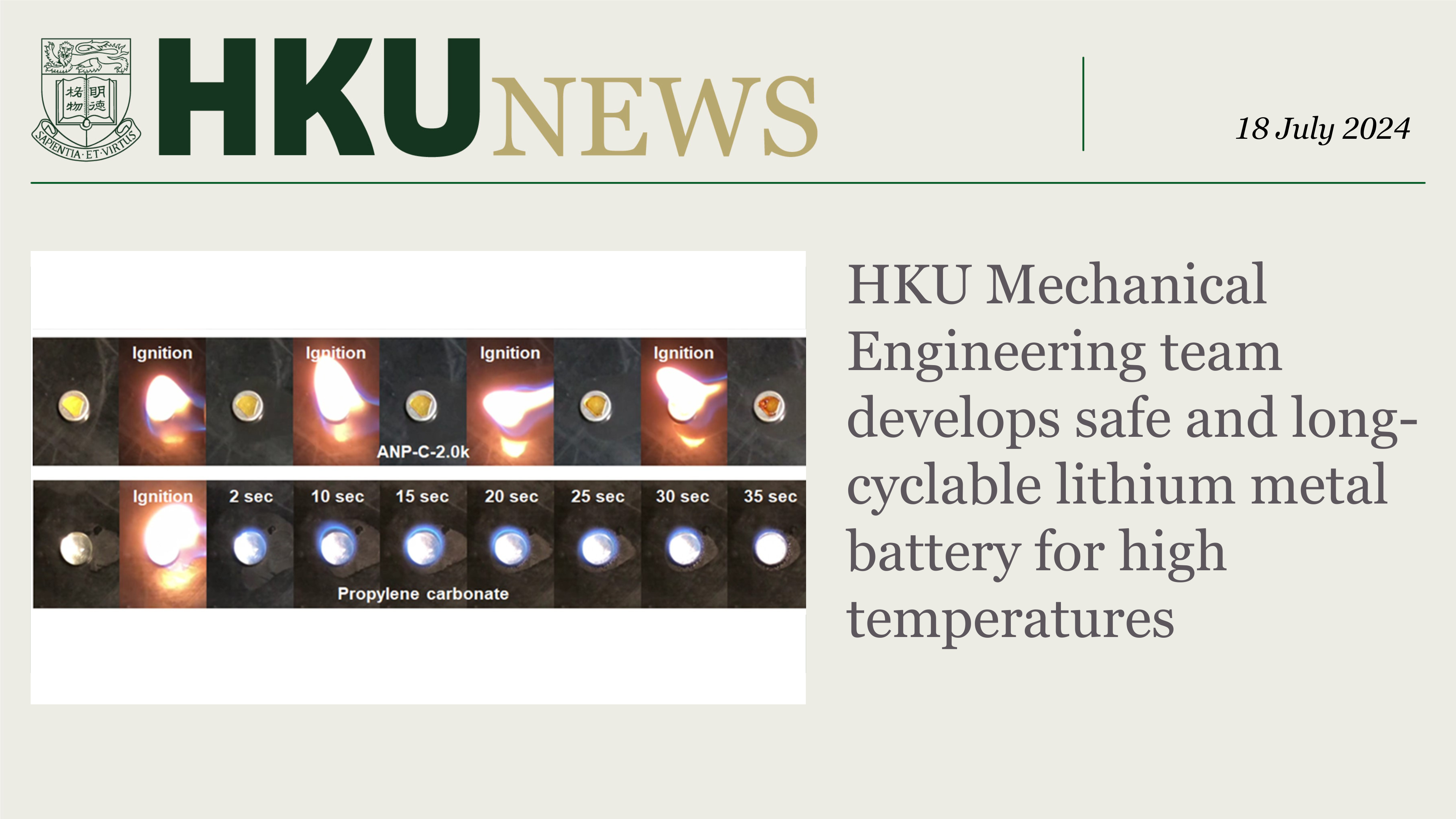 HKU News HKU Mechanical Engineering team develops safe and l