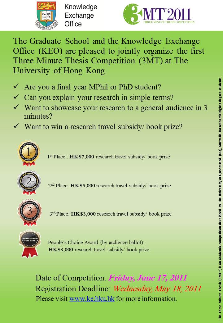 Three Minute Thesis (3MT®) Competition