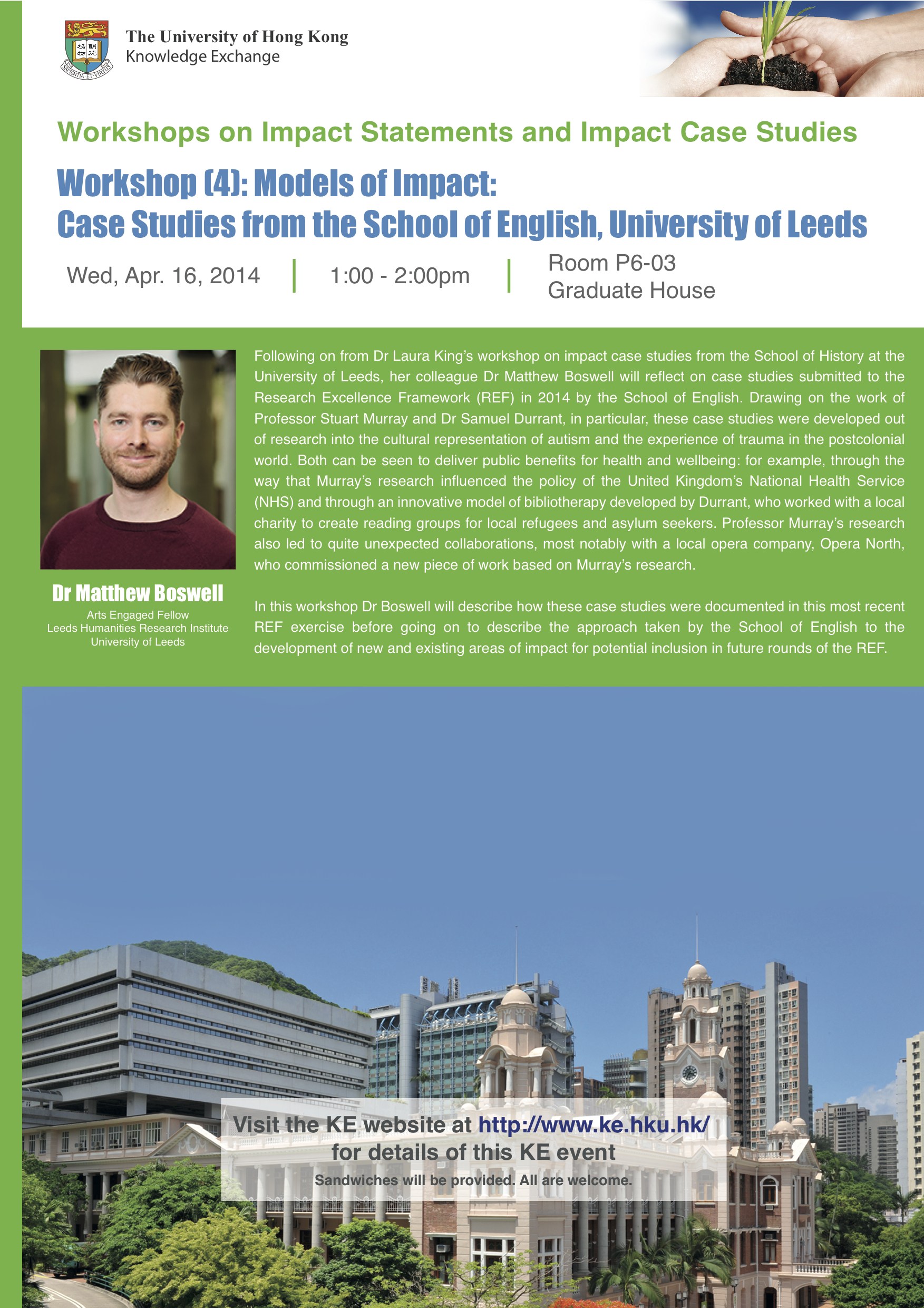 Workshop (4): Models of Impact: Case Studies from the School of English, University of Leeds