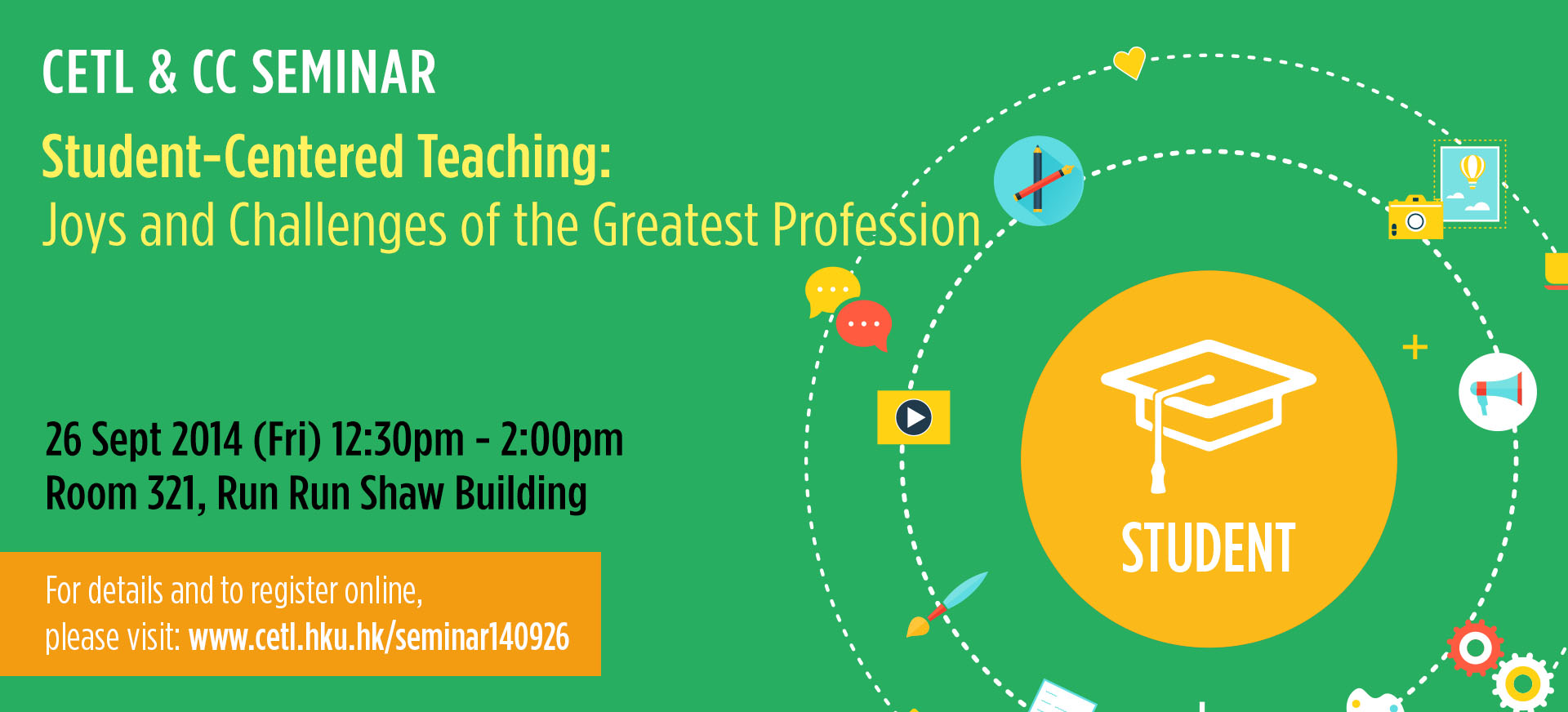 CETL & CC Seminar - Student-Centered Teaching: Joys and Challenges of the Greatest Profession