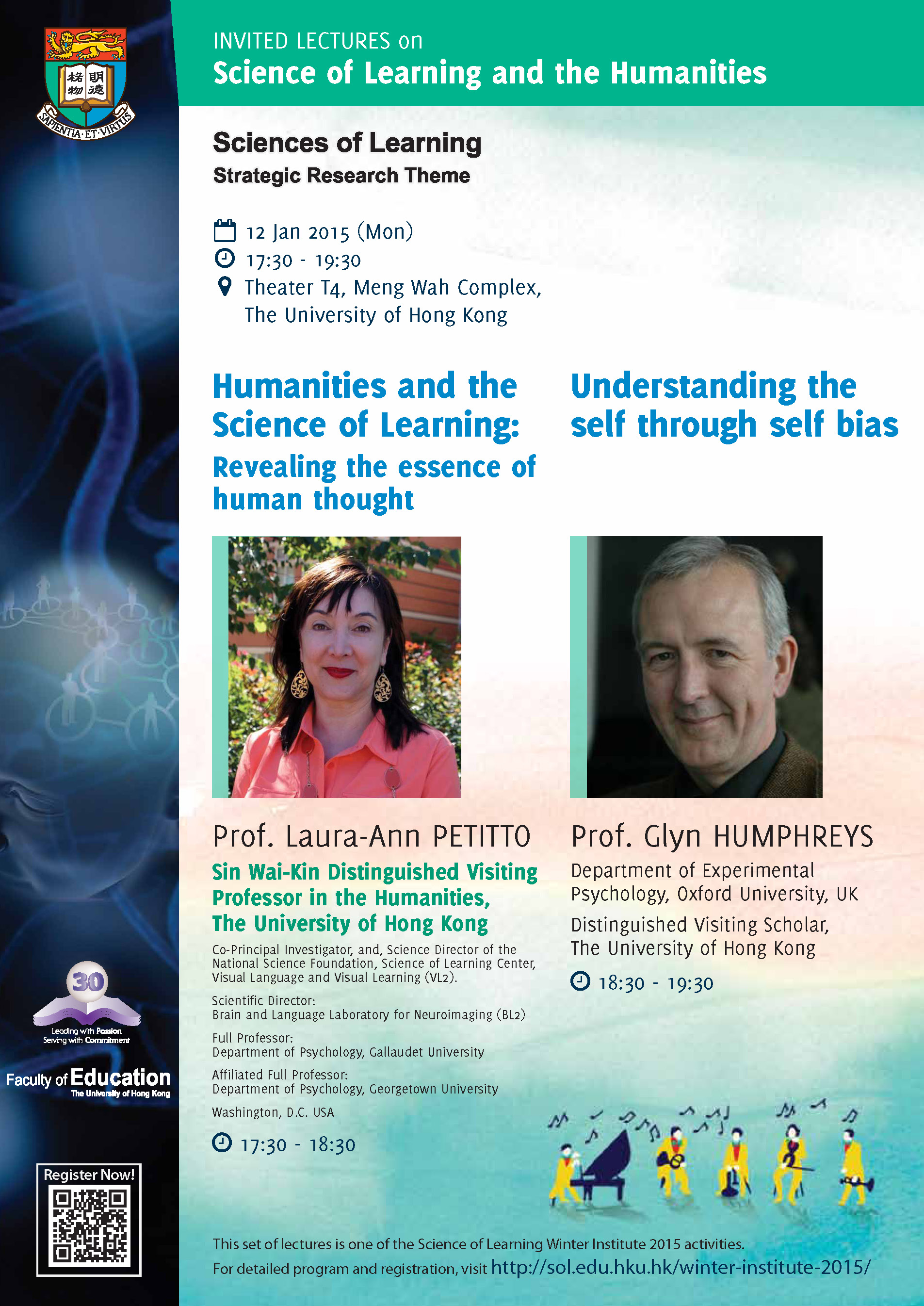 Invited Lectures on Science of Learning and the Humanities