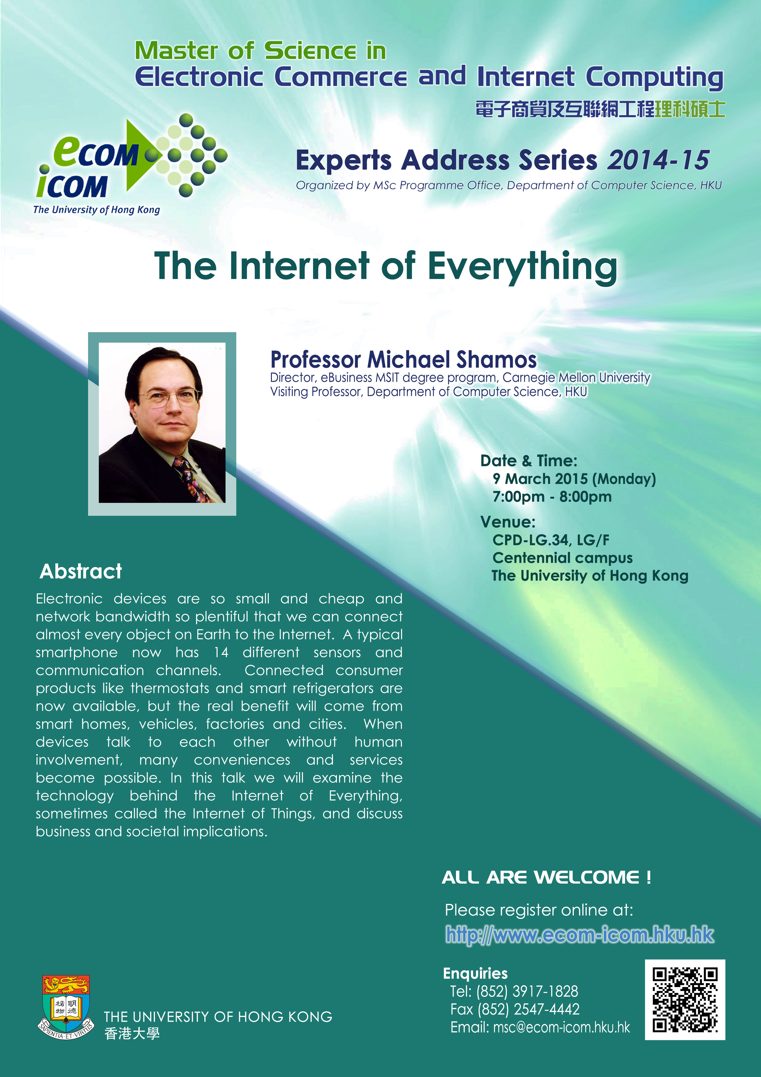 MSc (ECom&IComp) Experts Address: The Internet of Everything