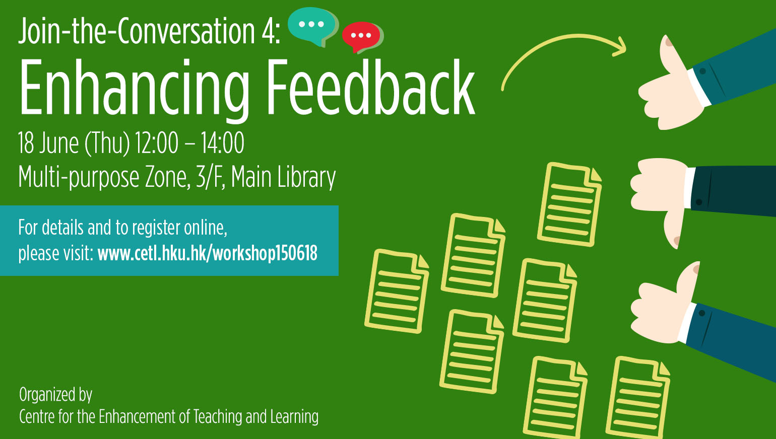 CETL Event  - Join-the-Conversation 4 : Enhancing Feedback 
