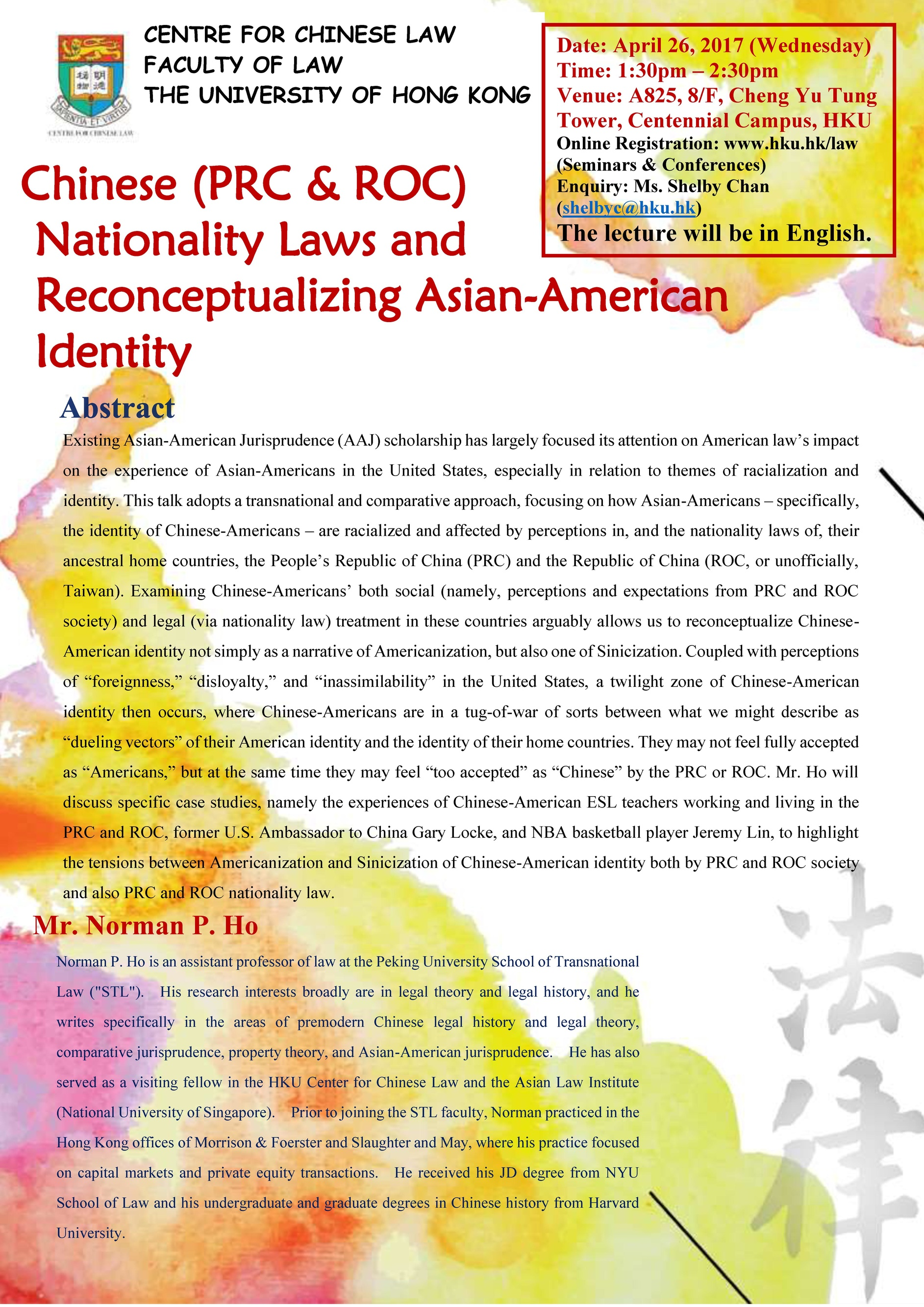 Chinese (PRC & ROC) Nationality Laws and Reconceptualizing Asian-American Identity