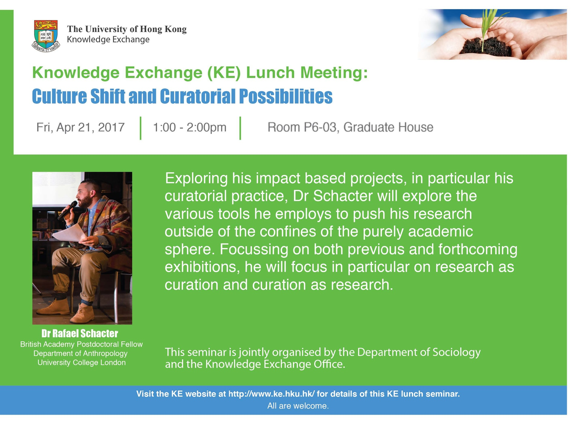 KE Lunch Meeting:  Culture Shift and Curatorial Possibilities