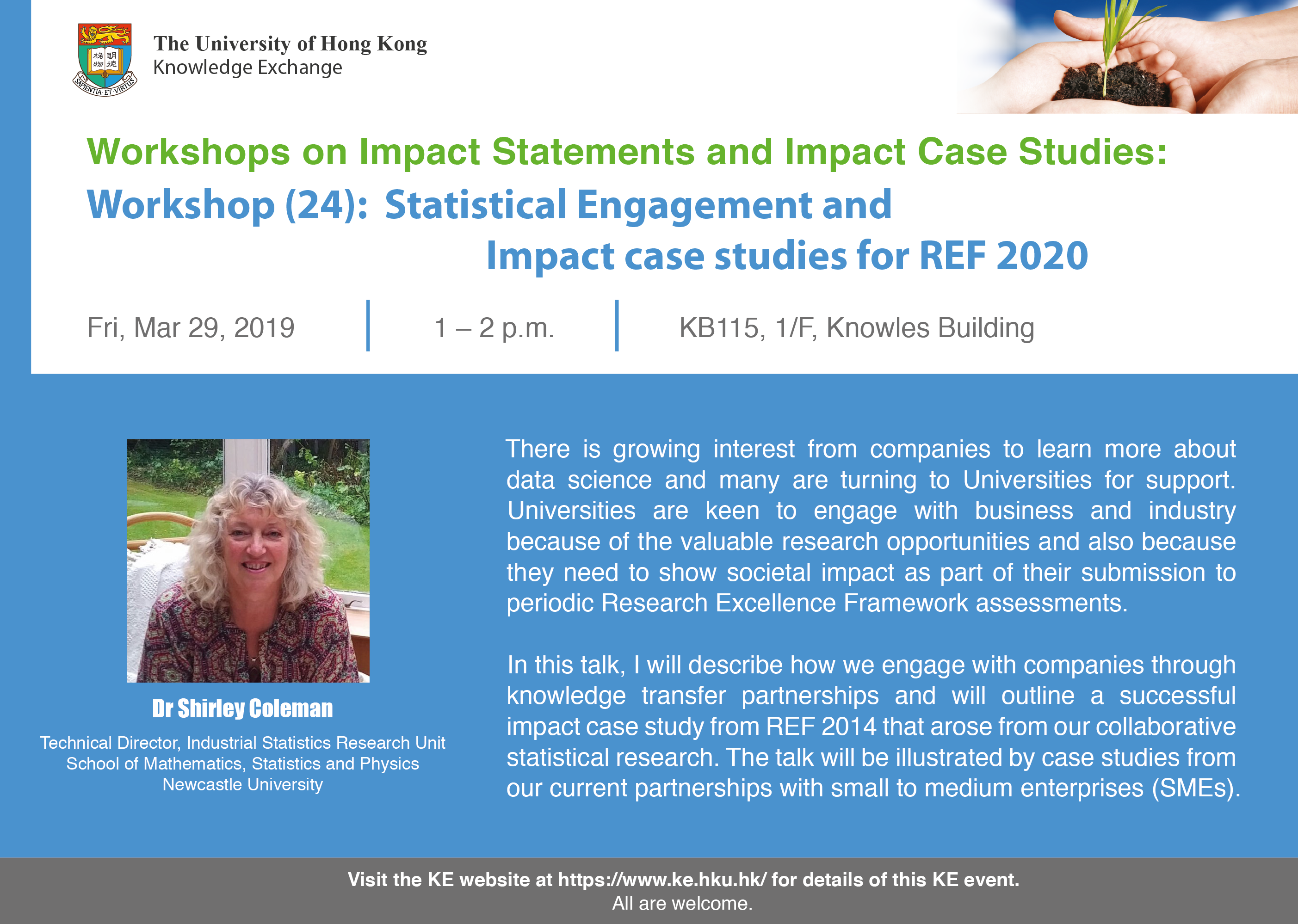 Statistical Engagement and Impact case studies for REF 2020