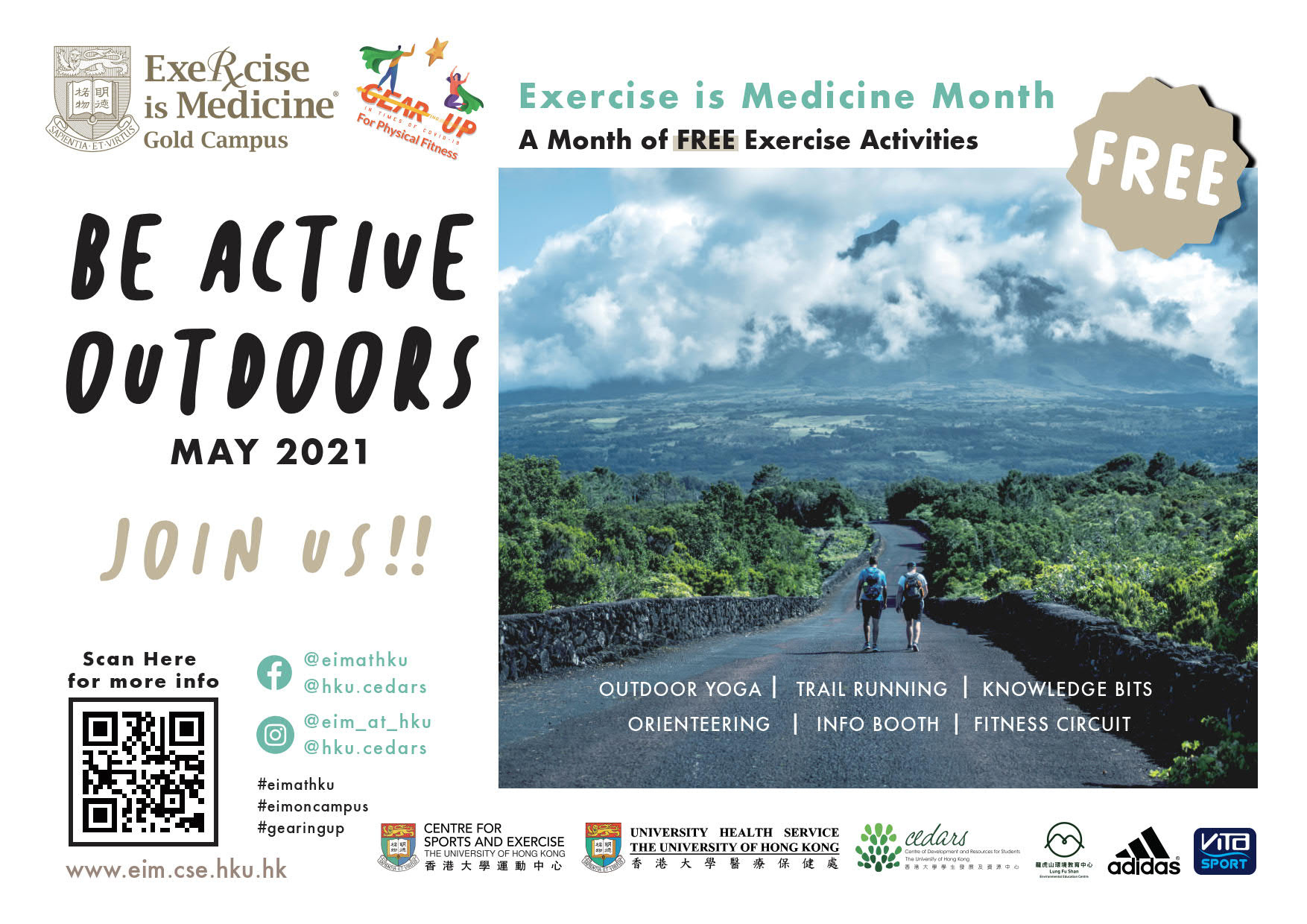 Exercise is Medicine Month (May) - Be Active Outdoors