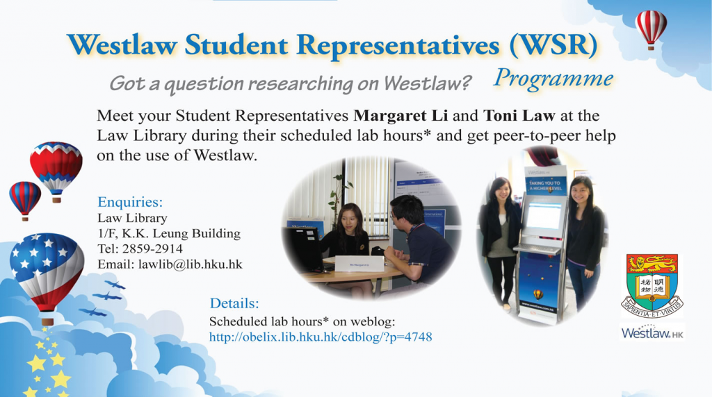 Westlaw Student Representatives (WSR) 