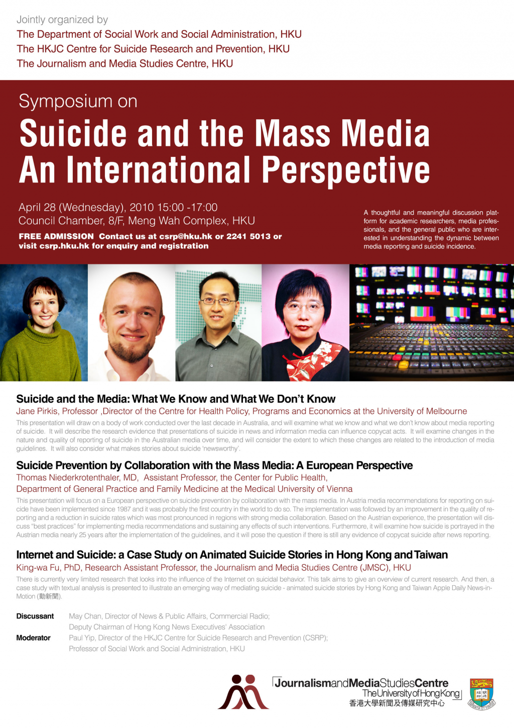 Symposium on Suicide and the Mass Media An International Perspective