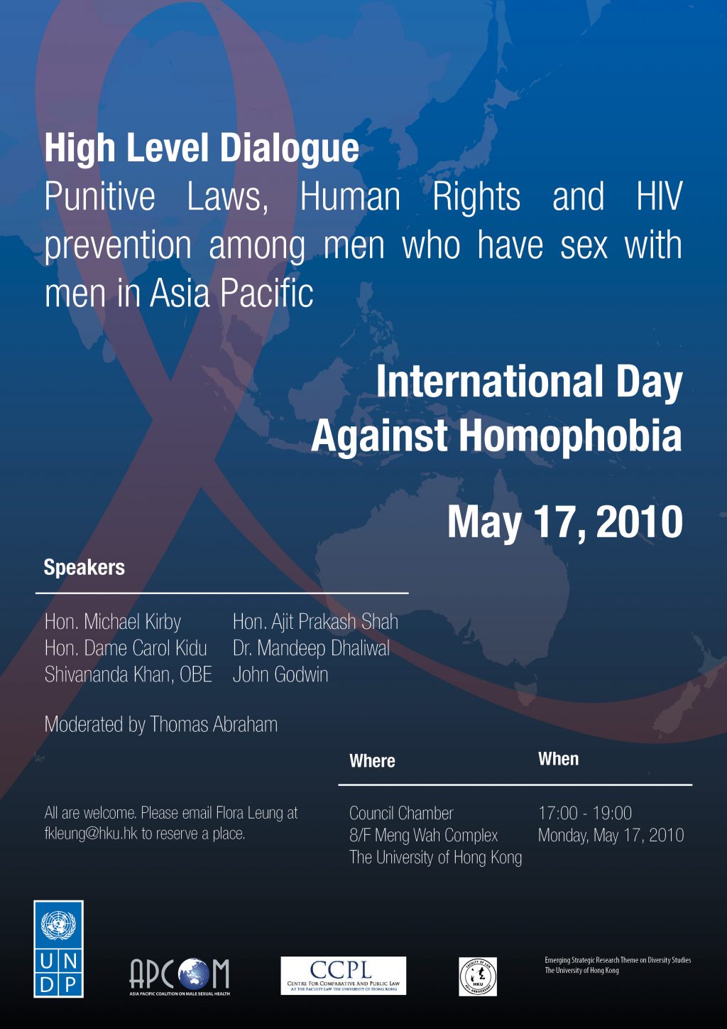 High Level Dialogue: Punitive Laws, Human Rights and HIV prevention among men who have sex with men in Asia Pacific