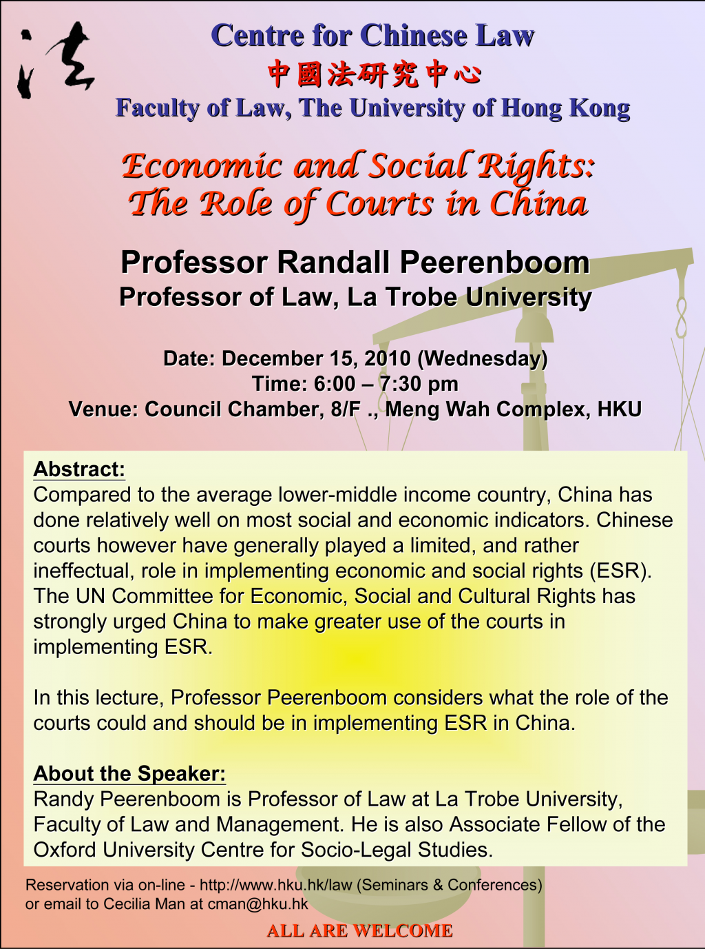 Economic and Social Rights:The Role of Courts in China