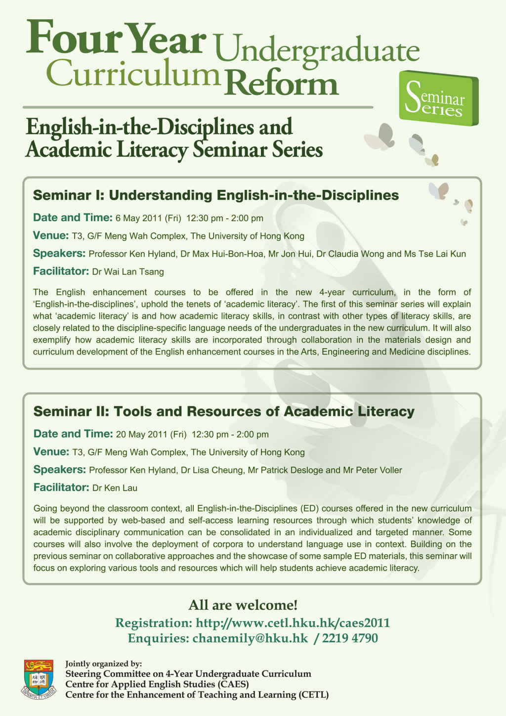 English-in-the-Disciplines and Academic Literacy Seminar Series