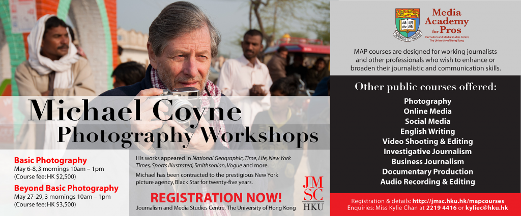 Photography Workshops with Michael Coyne (May) - REGISTER NOW