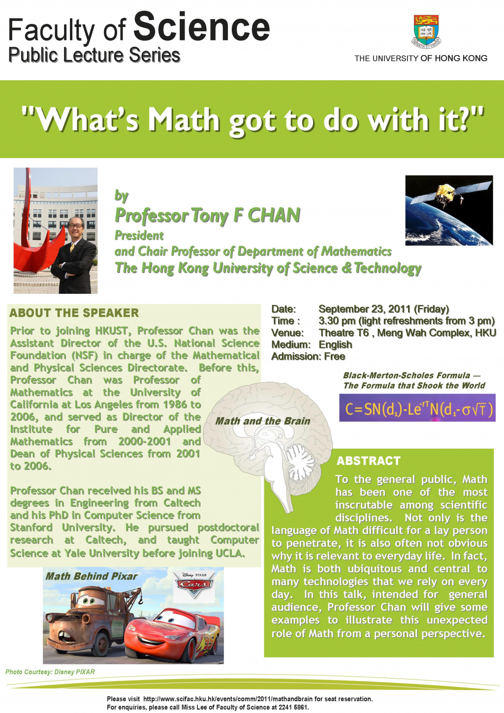 Public Lecture Series “What's Math got to do with it?