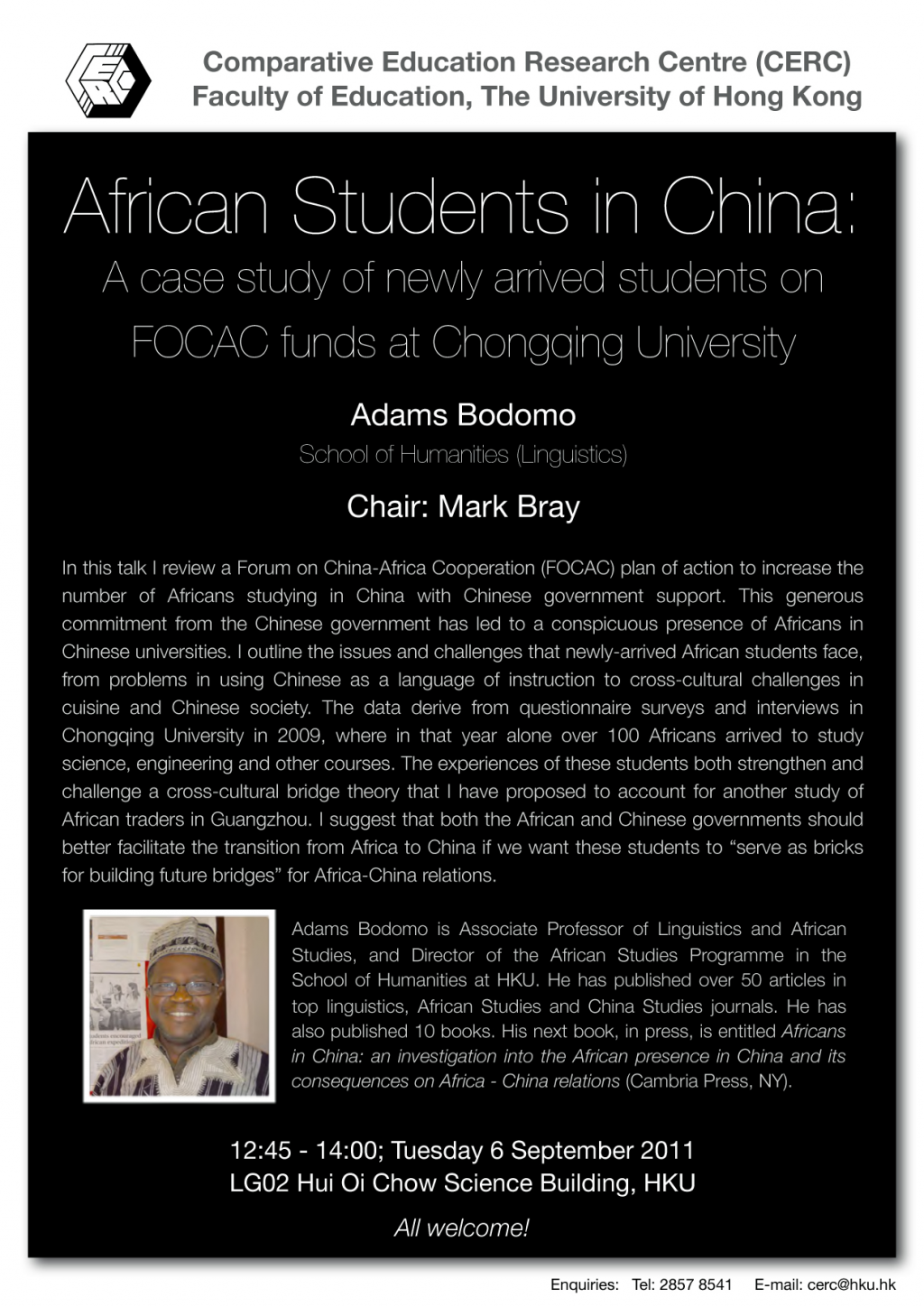 Seminar: African Studies in China