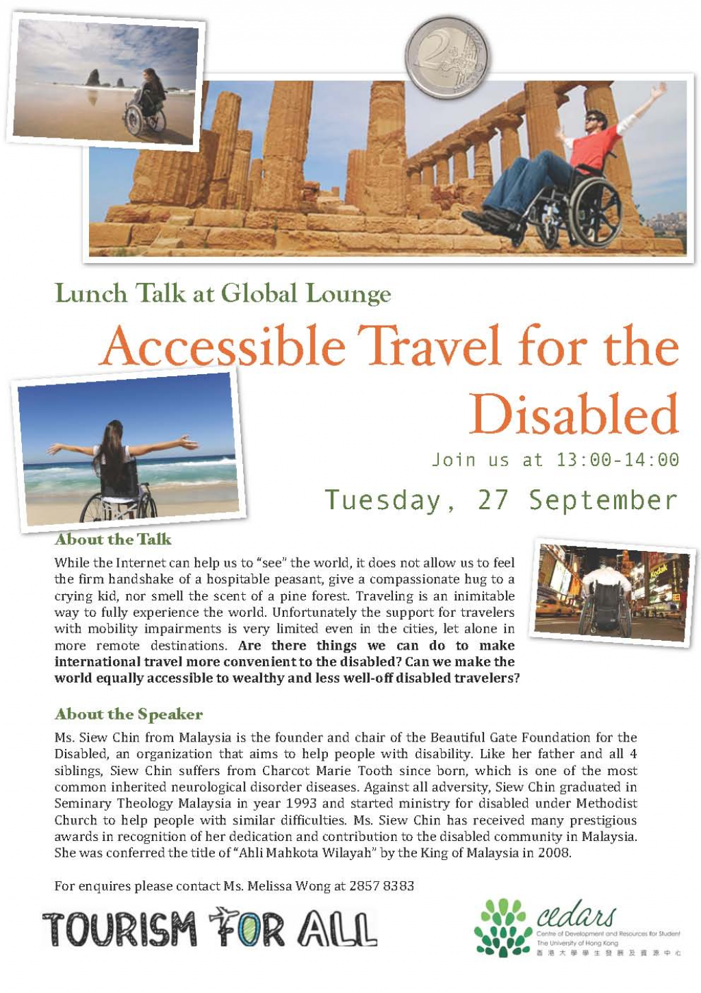 Lunch Talk on Accessible Travel for the Disabled