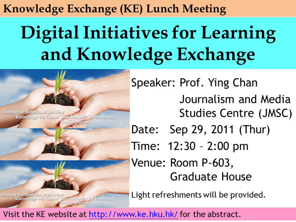 Digital Initiatives for Learning and Knowledge Exchange
