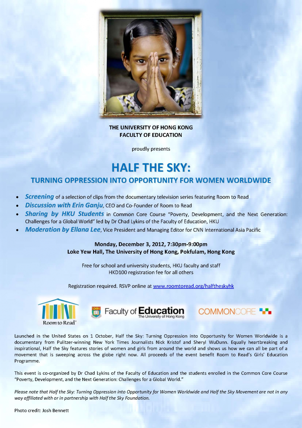 HALF THE SKY: Turning Oppression into Opportunity for Women Worldwide