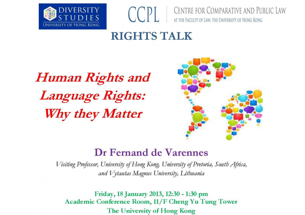 Human Rights and Language Rights: Why they Matter