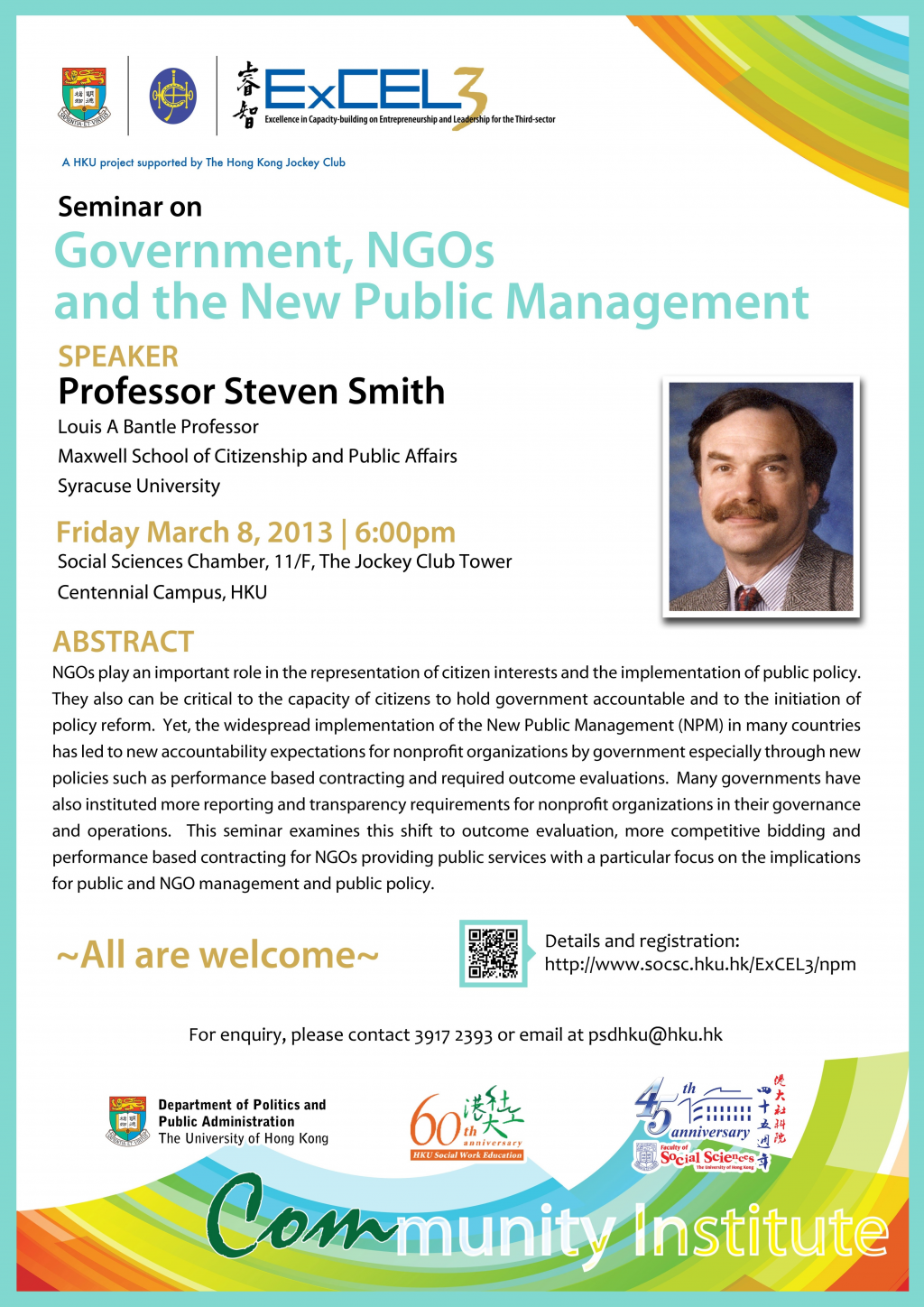 Seminar on Government, NGOs, and the New Public Management