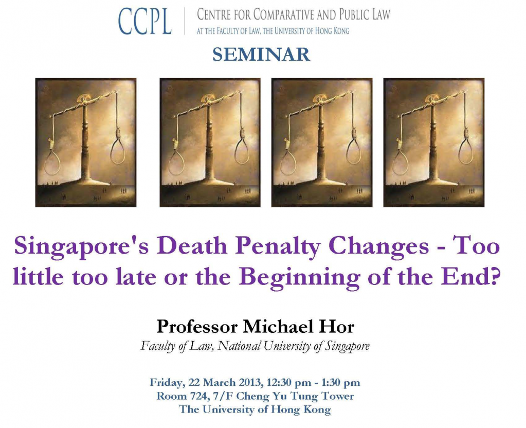 Singapore's Death Penalty Changes - Too little too late or the Beginning of the End?