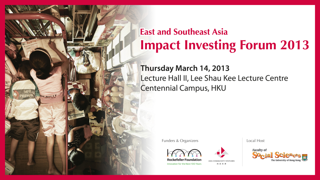 Impact Investing Forum 2013