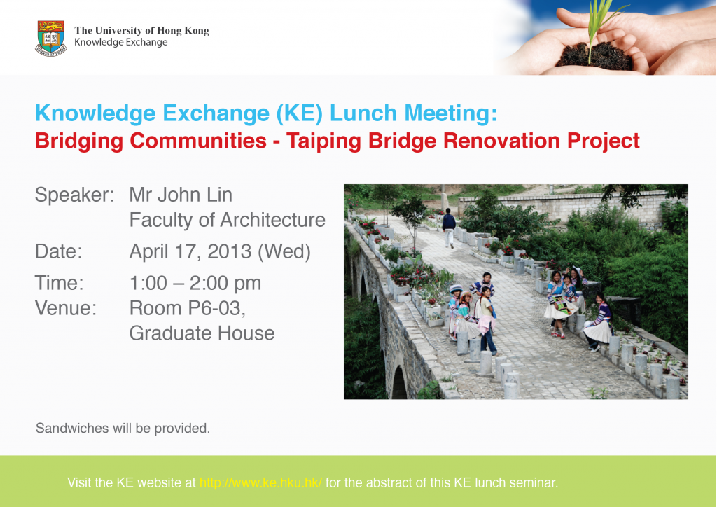 KE lunch seminar - Bridging Communities - Taiping Bridge Renovation Project
