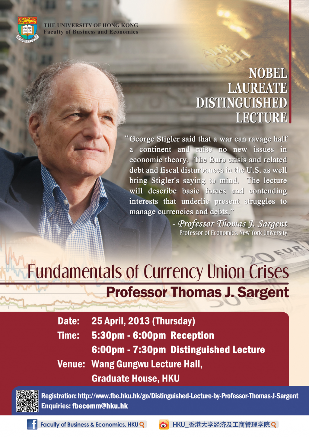 Nobel Laureate Distinguished Lecture by Professor Thomas J. Sargent