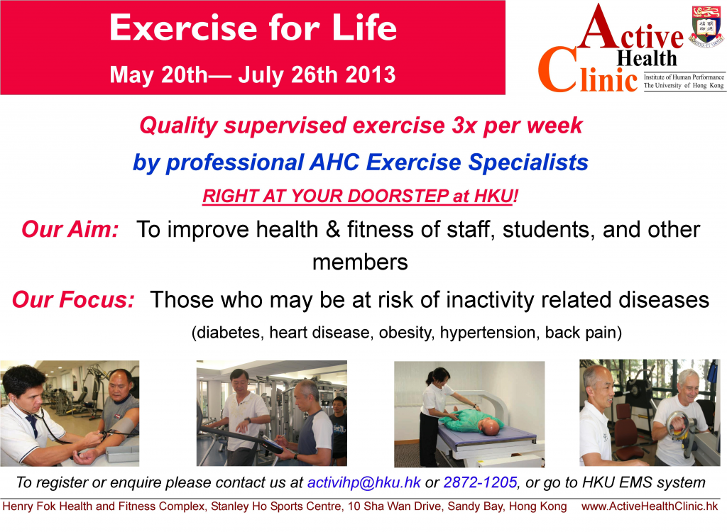Exercise for Life Programme May - July 2013