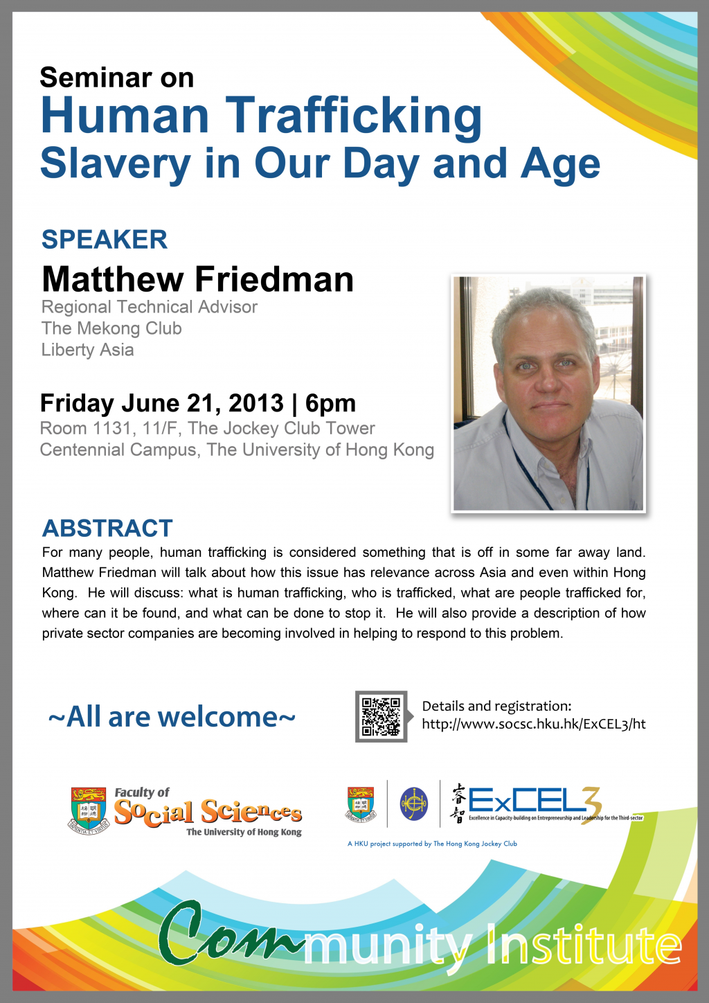 Seminar on Human Trafficking: Slavery in Our Day and Age