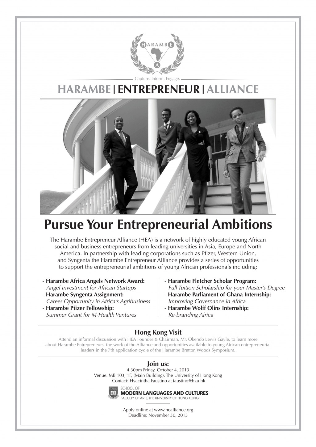 Pursue Your Entrepreneurial Ambitions: Hong Kong Visit of The Harambe Entrepreneur Alliance 
