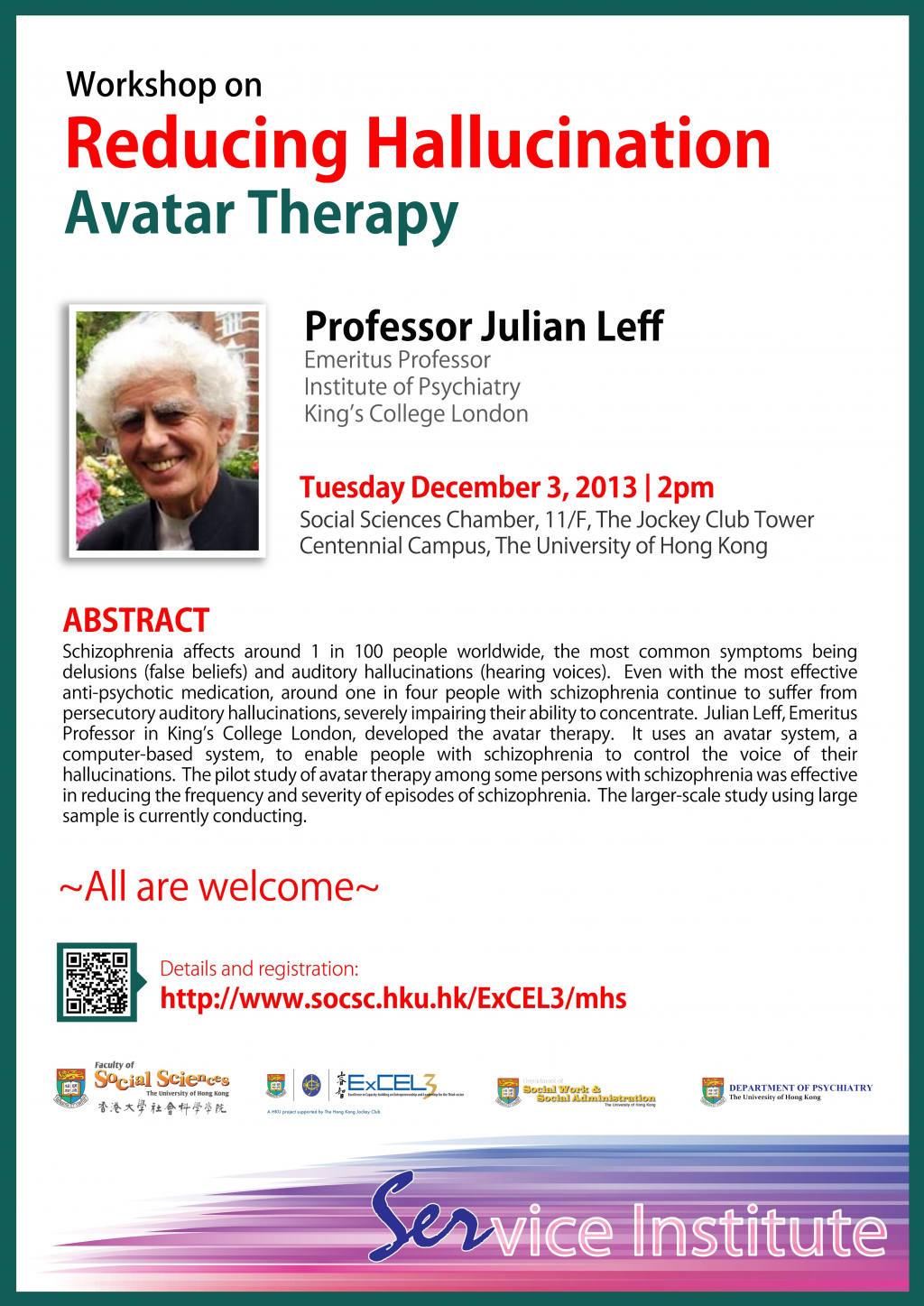 Workshop on Reducing Hallucination: Avatar Therapy