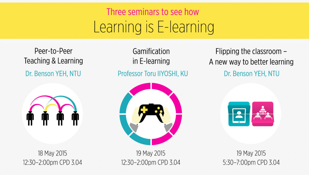 Three seminars to see how Learning is E-learning