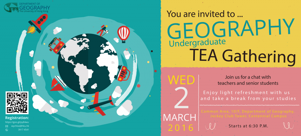 Tea Gathering for Undergraduate Geography Students, 2015 -16