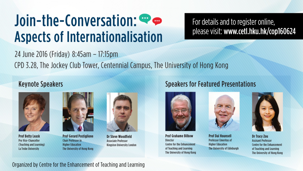 One-day Join-the-Conversation: Community of Practice - Aspects of Internationalisation