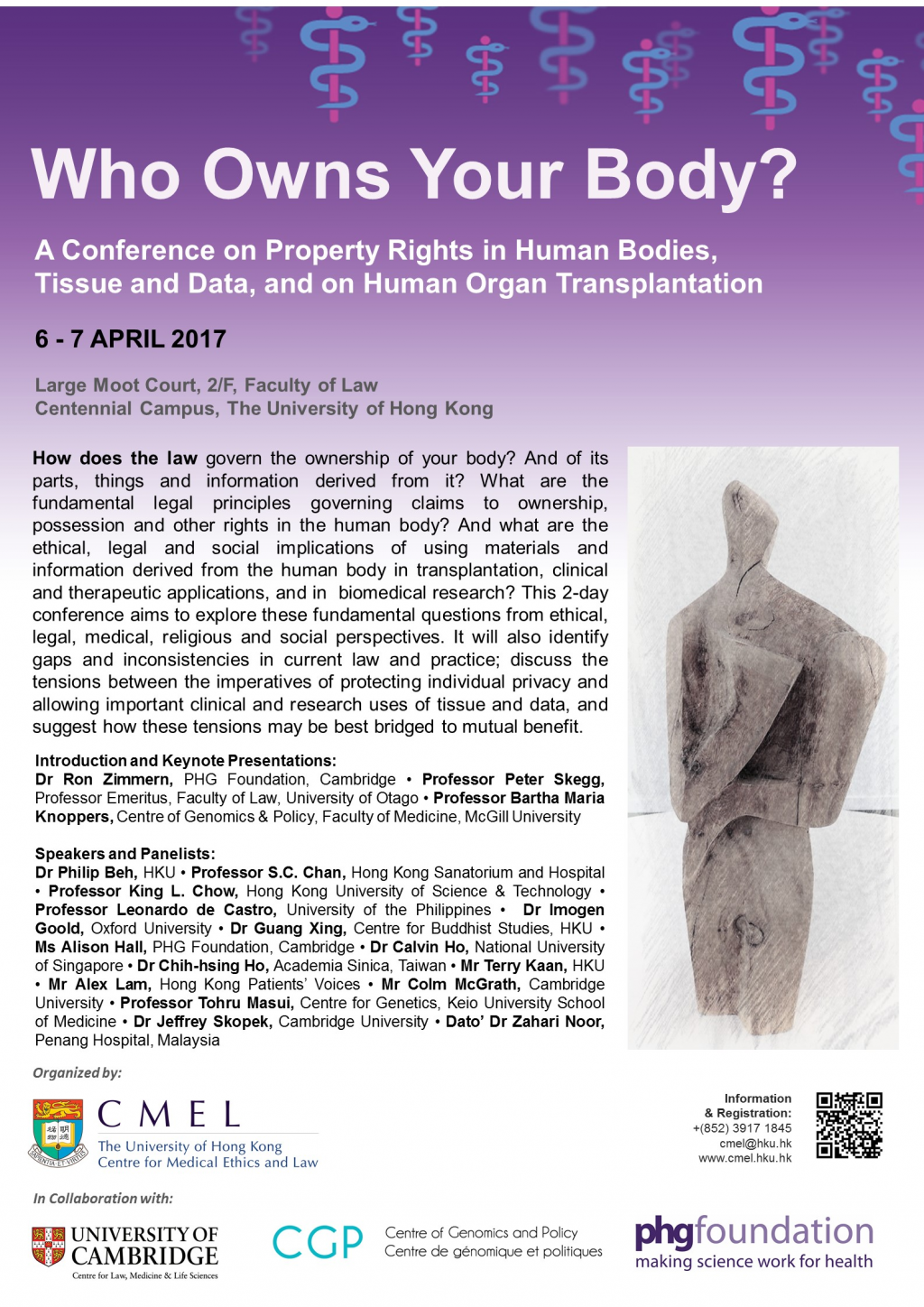 'Who Owns Your Body?' on 6 & 7 April 2017