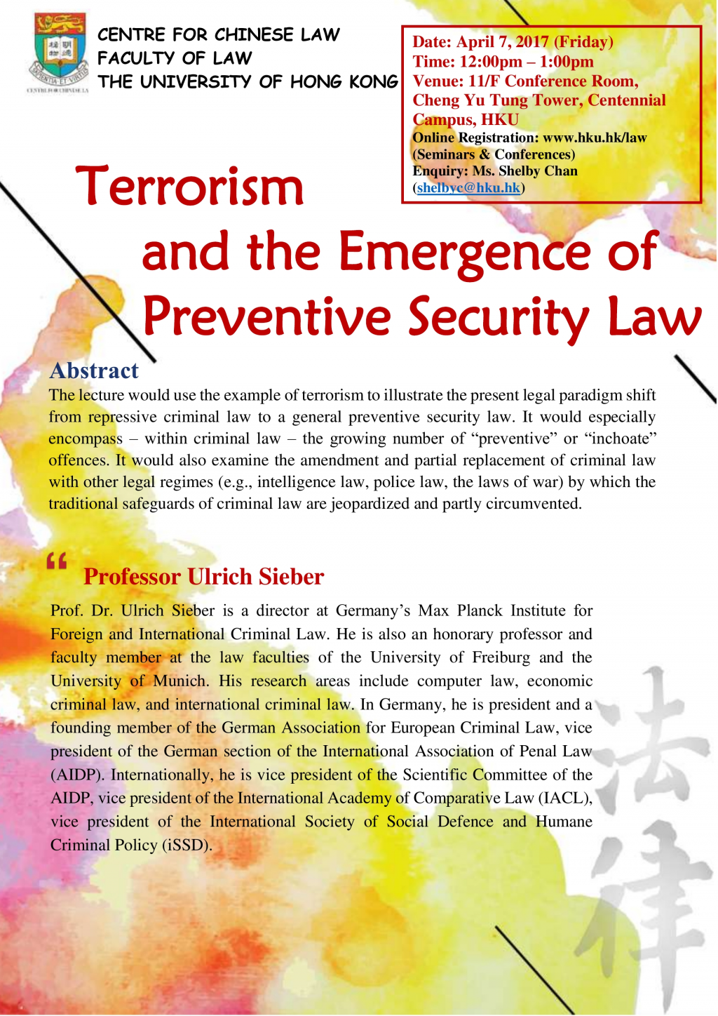 Terrorism and the Emergence of Preventive Security Law