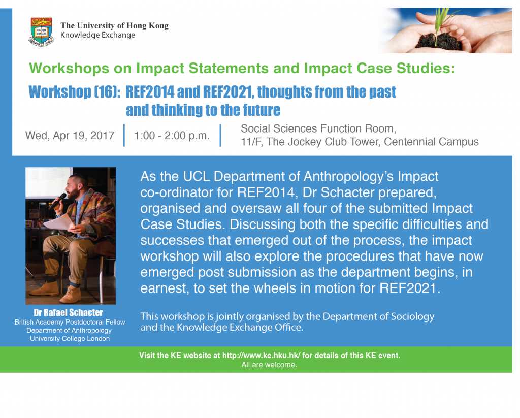 Impact Workshop (16): REF2014 and REF2021, thoughts from the past and thinking to the future