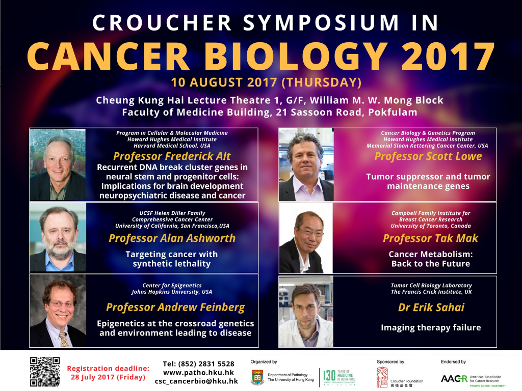 Croucher Symposium in Cancer Biology 2017